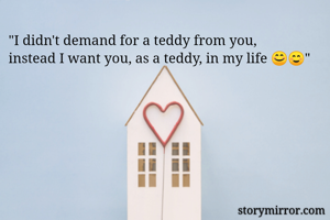 "I didn't demand...