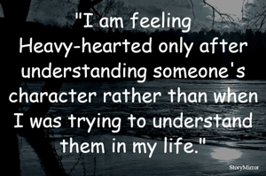 "I am feeling...