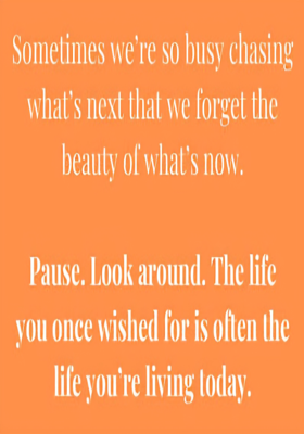 We're So Busy We Forget The Most Important Things.