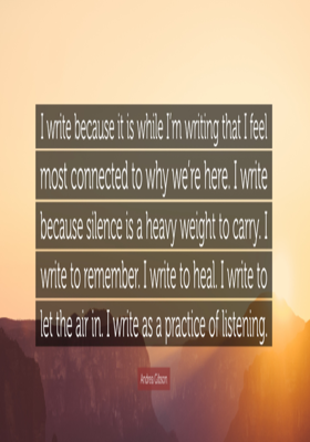 I Write How I Feel