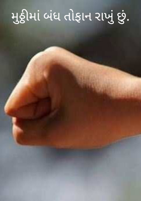 મુઠ્ઠીમાં બંધ તોફાન રાખું છું