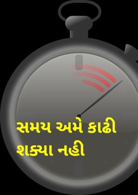 સમય અમે કાઢી શક્યા નહી