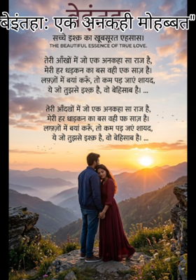 बेइंतहा: एक अनकही मोहब्बत"