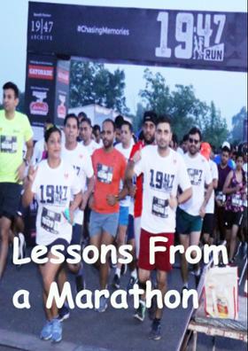 Lessons through a Marathon