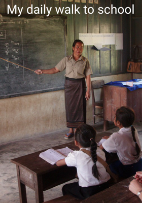 My daily walk to school