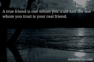 A true friend is...