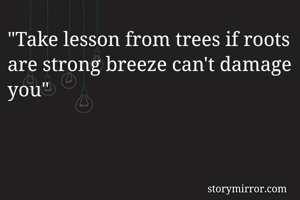 "Take lesson...