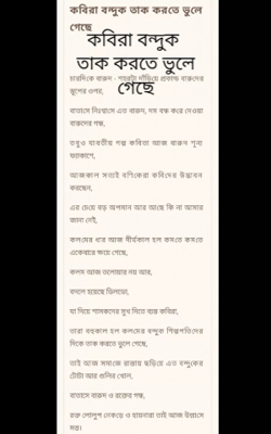কবিরা বন্দুক তাক করতে ভুলে গেছে