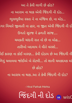 જિંદગીની દોડ