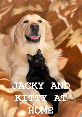 JACKY AND KITTY AT HOME