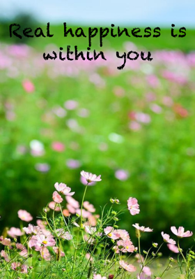 Real Happiness is Within You