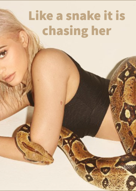 Like a snake sex coil it is chasing