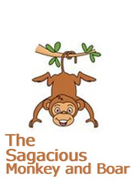 The Sagacious Monkey and Boar