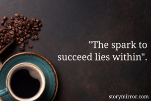 

                     "The spark to succeed lies within".