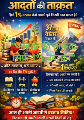 "आदतों की ताक़त: सिर्फ़ 1% बदलाव"