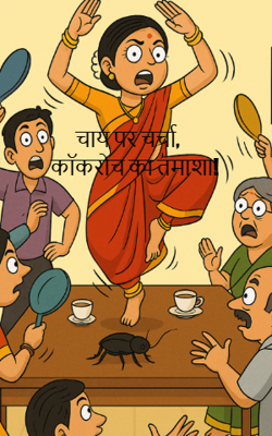 चाय पर चर्चा, कॉकरोच का तमाशा!