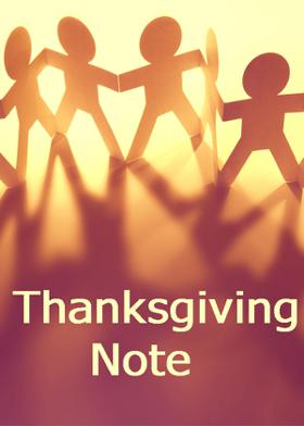 Thanksgiving Note