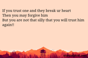 If you trust one...
