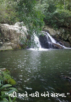 "નદી અને નારી બંને સરખા."