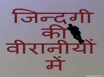 ज़िन्दगी की वीरानियों में