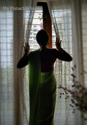 My Pistachio Saree