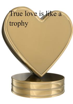 True Love Is Like A Trophy