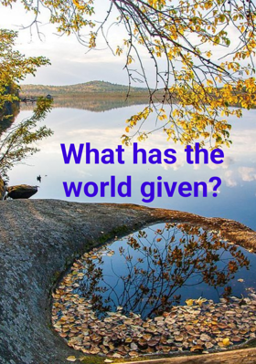What Has The World Given?