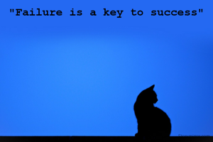"Failure is a key to success"

