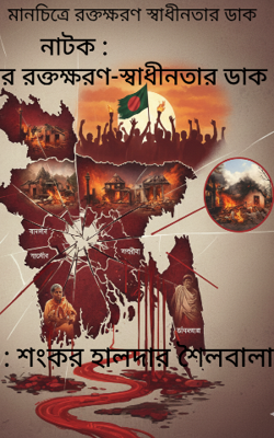 মানচিত্রে রক্তক্ষরণ স্বাধীনতার ডাক