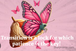 Transition is a lock for which patience is the key! 