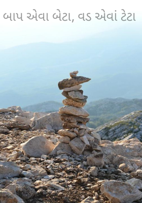 બાપ એવા બેટા, વડ એવાં ટેટા