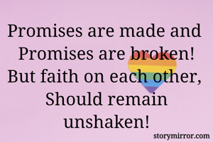 Promises are...