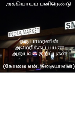 அத்தியாயம் பனிரெண்டுஒரு பாமரனின் அமெரிக்கப் பயண அனுபவக் குறிப்புகள்!(கோவை என். தீனதயாளன்)