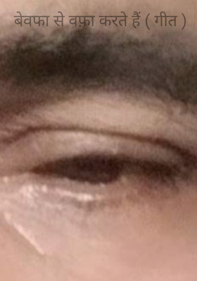 बेवफा से वफ़ा करते हैं