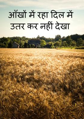 आँखों में रहा दिल में उतर कर नहीं देखा