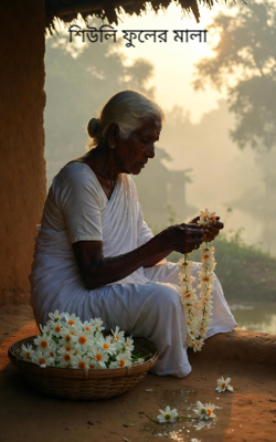 শিউলি ফুলের মালা