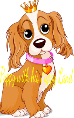 Puppy With His Puppy Land