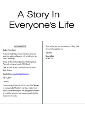 A Story In Everyone's Life