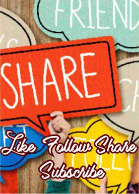 Like Follow Share & Subscribe